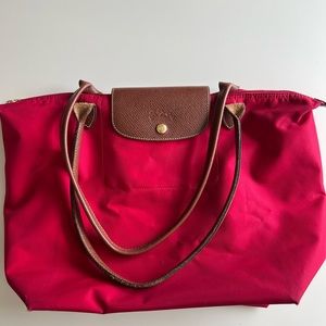 Longchamp Le Pliage Original Handbag in red - M